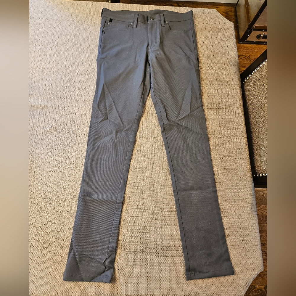 Boundary Supply Womens Chase Pants Slim Fit Wool Travel Pants in Slate 29x30